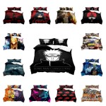 （スタイルG、ダブル）シングル、ダブル、キングサイズ布団カバーセット、枕カバー付き、アニメナルト、ファンへのギフト